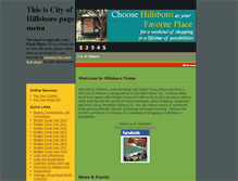 Tablet Screenshot of hillsborotx.org